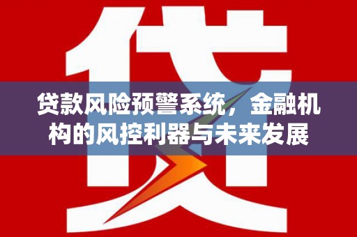 元朗贷款风险预警系统，金融机构的风控利器与未来发展