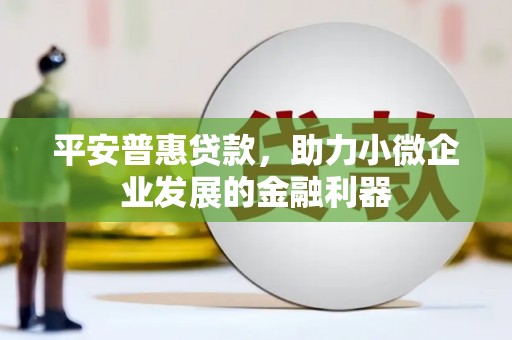 元朗平安普惠贷款，助力小微企业发展的金融利器