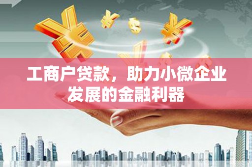 元朗工商户贷款，助力小微企业发展的金融利器