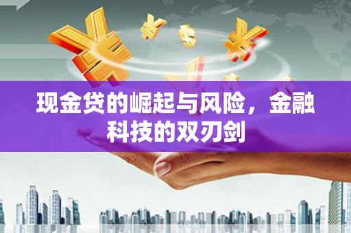 元朗现金贷的崛起与风险，金融科技的双刃剑