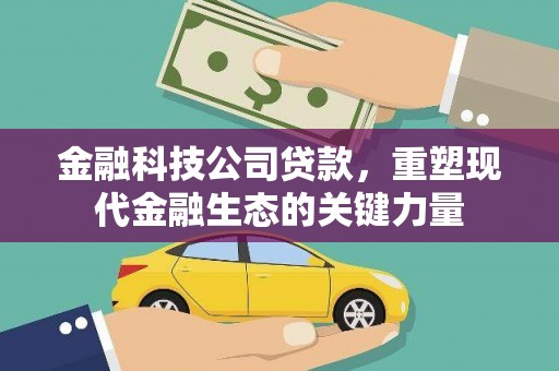 元朗金融科技公司贷款，重塑现代金融生态的关键力量