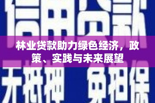 元朗林业贷款助力绿色经济，政策、实践与未来展望
